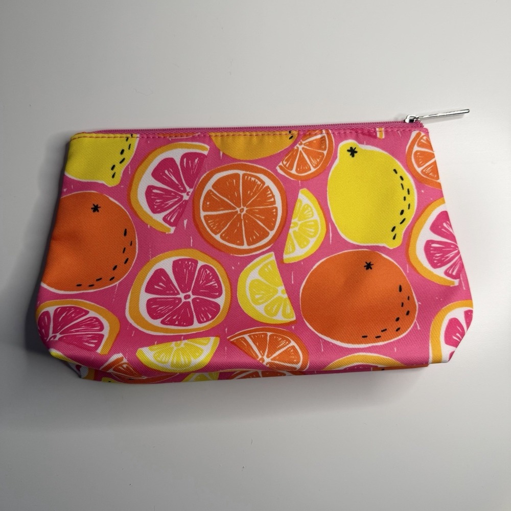 Clinique‎ Makeup Bag Citrus Burst Cosmetic Bag Colorful Travel Storage Organize